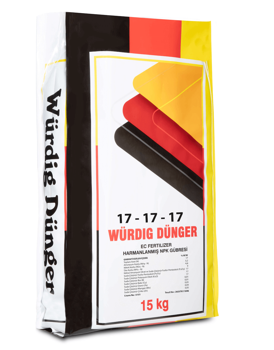 Würdig Dünger 17-17-17 Ausgewogener NPK-Dünger mit Mikronährstoffen